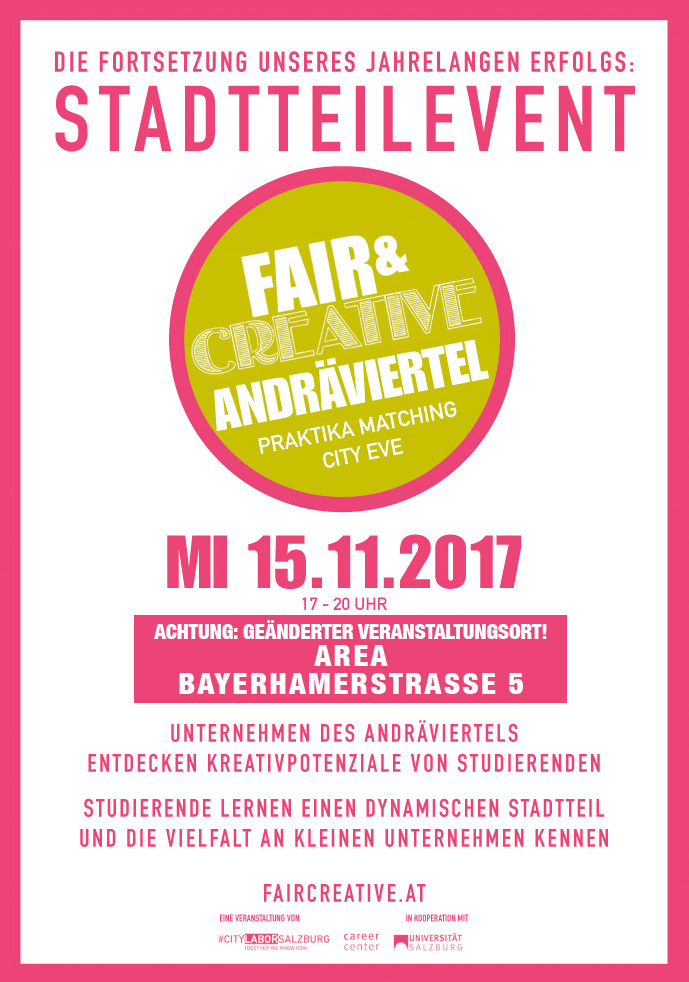 fair &amp; creative flyer andräviertel NEU